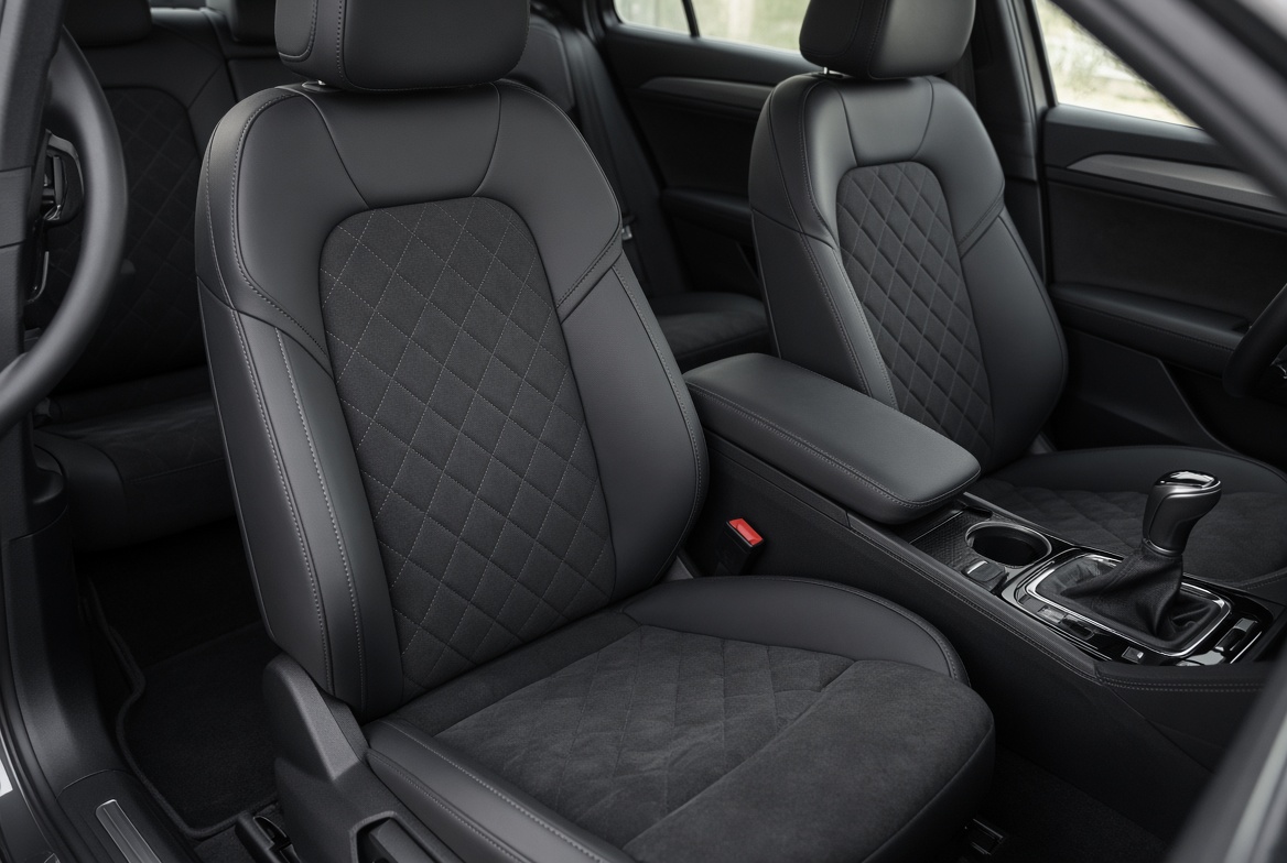 Intérieur automobile nettoyé — pack Premium